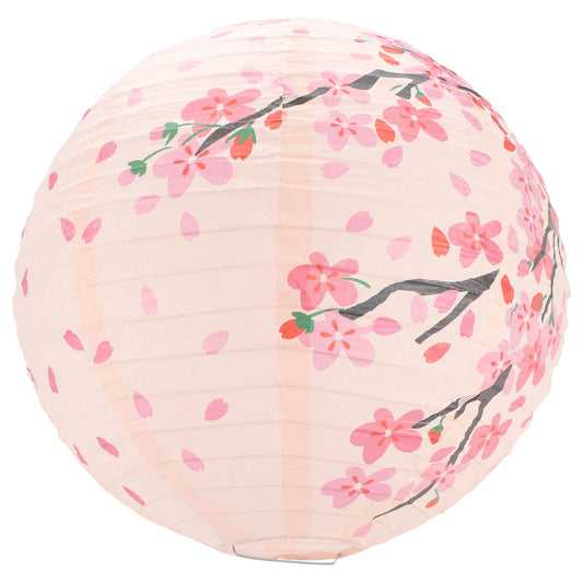 Paper Lanterns Peach Blossom Lanterns Japanese Style Festival Lights Decorative Outdoor Hanging Lanterns For Wedding Party