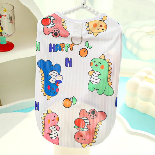XS-8XL Dog Vest Spring Summer Clothing Big Dog Golden Retriever Costume Bichon Cat Pet Clothes Supplies Dog Clothes Wholesale