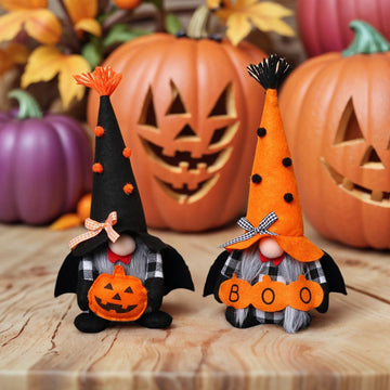 Halloween Bat Pumpkin Face Faceless Doll Dwarf Decorative Ornament Doll