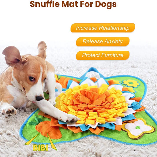 Pet Flower Shaped Snuffle Mat for Dogs Slow Feeding and Brain Stimulating Olfactory Training Pad Wholesale Available