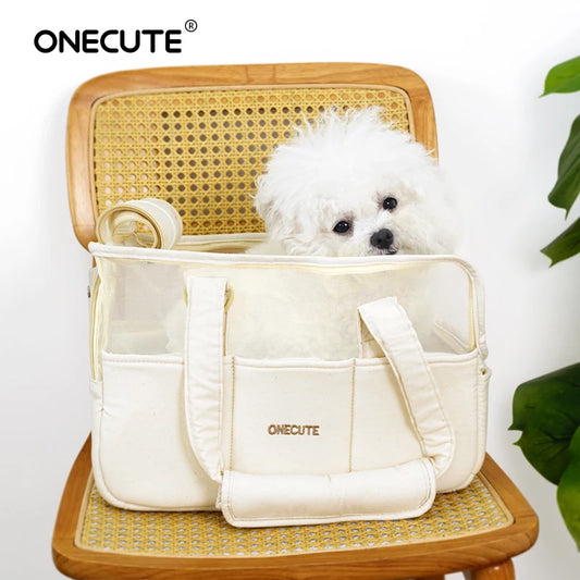 Breathable Foldable Pet Carrier for Small Dogs, Summer Travel Backpack Tote Lightweight Portable Chihuahua Puppy Outdoor Supplie