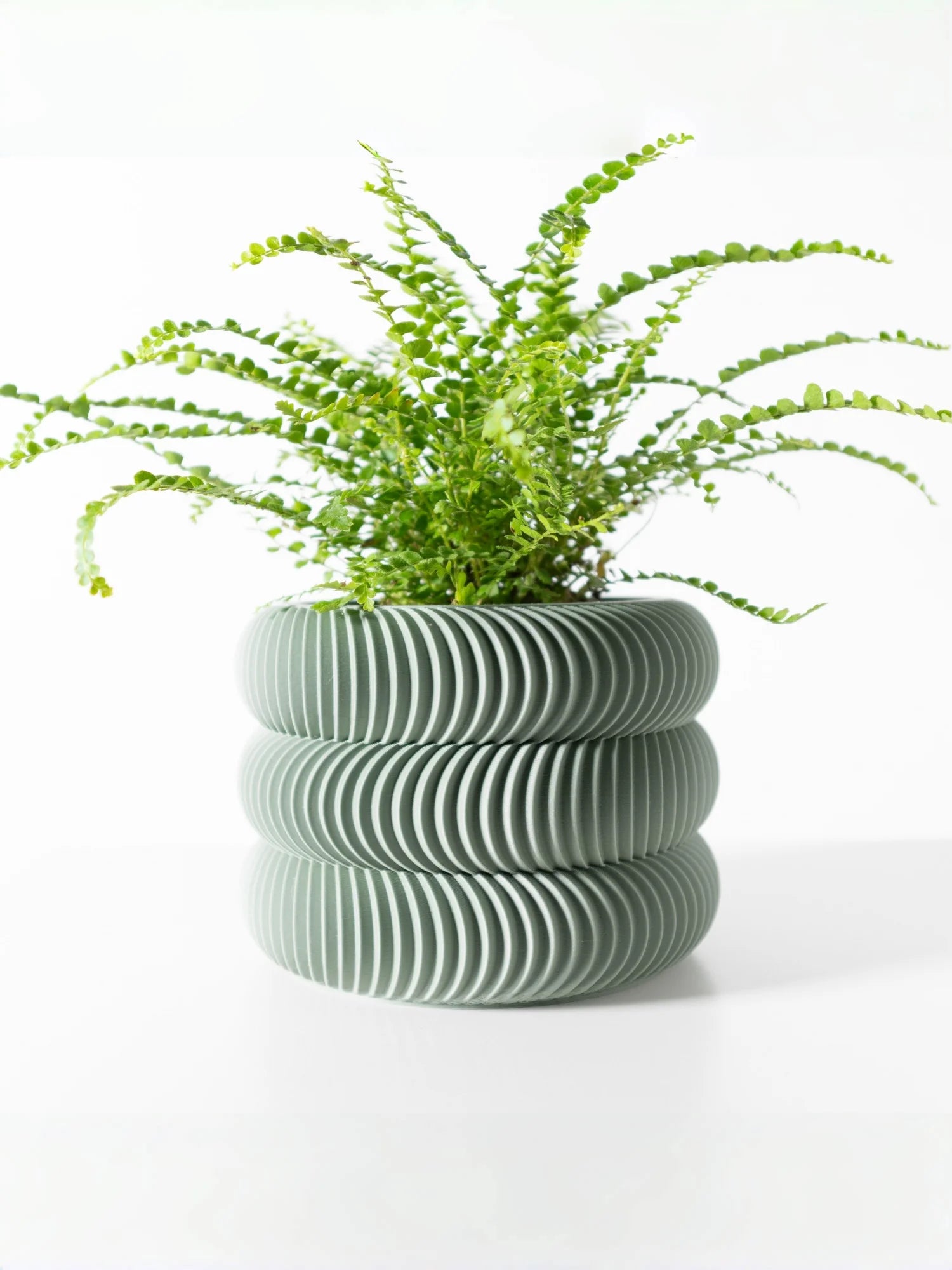 Modern Minimalist 3D Printed Plant Pot – Biodegradable Flower Planter for Home Decor, Eco-Friendly Sustainable Gift (Maro)