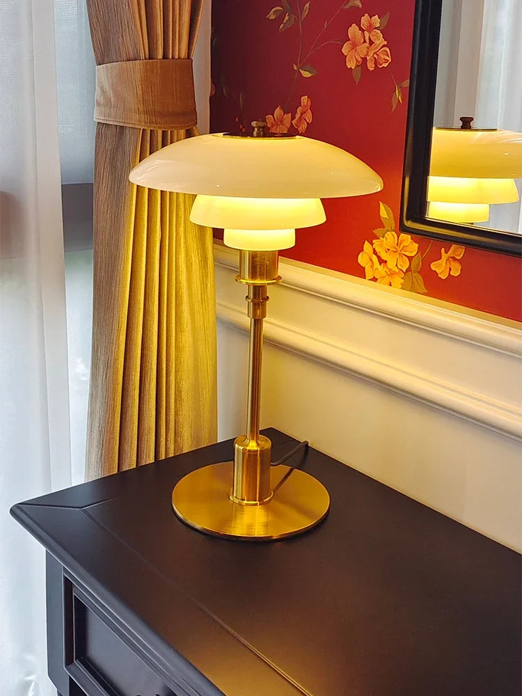 Nordic Danish Designer Bedside Table Lamp Retro Medieval Bauhaus Desk Light PH Living Room Bedroom Decoration Study Floor