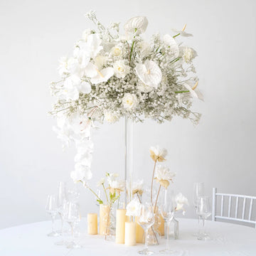 50CM Luxury Wedding Table Centerpieces Floral Ball Rose orchid Baby Breath Hydrangea Flower Ball Event Party store decor Prop