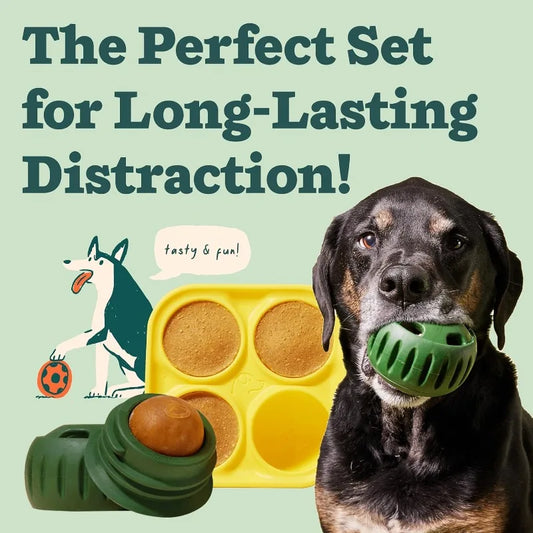 Interactive Dog Toys Mental Stimulation Silicone Treat Molds Healthy Pupsicle Enrichment Frozen Summer Cooler Chew Resistant