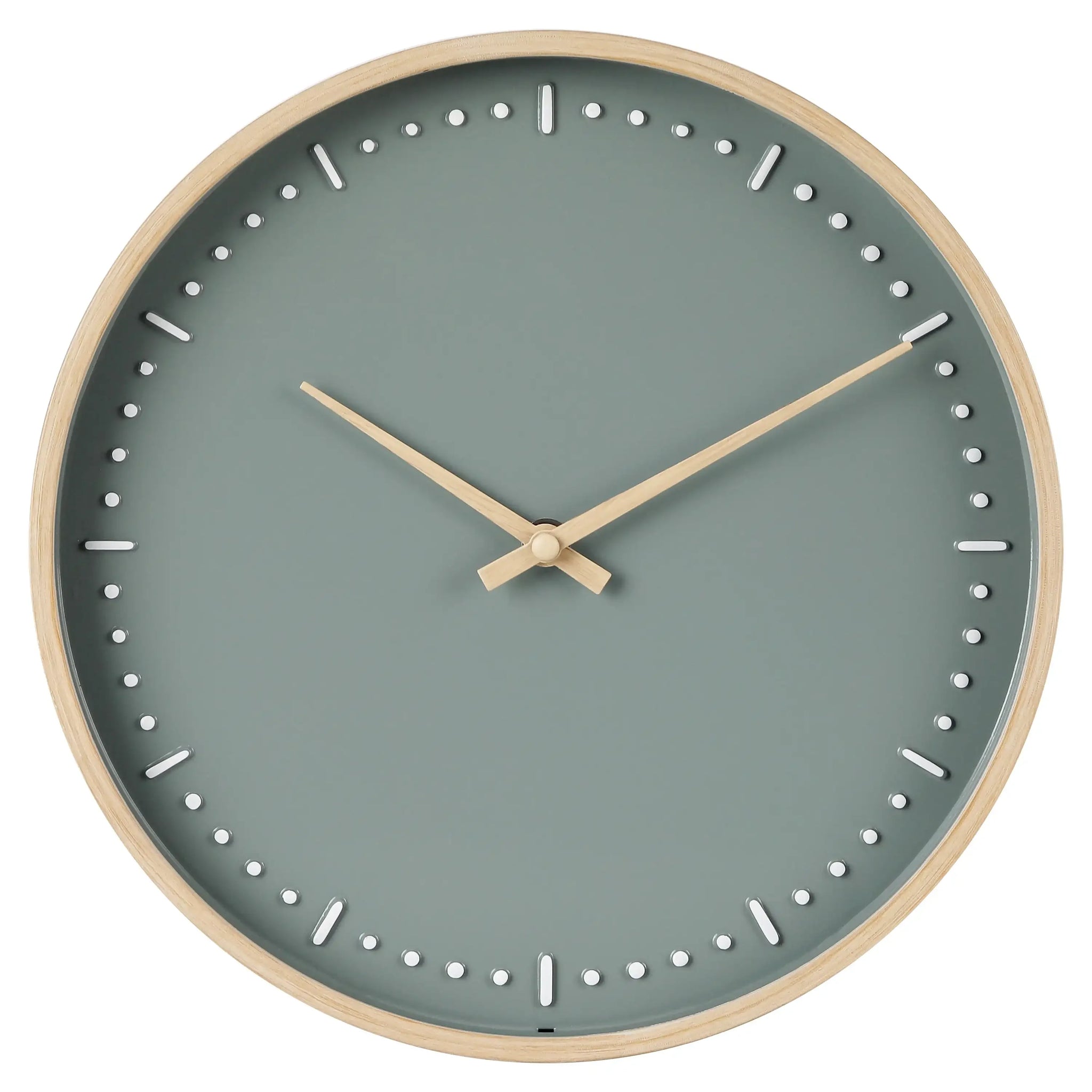 Modern Abstract Wall Art Clock - 11.5 Inch Oversized Canvas Print, Silent Sweep, Contemporary Home Office Decor