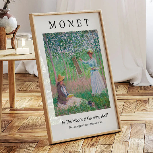 Claude Monet Landscape Retro Abstract Posters and Prints Wall Art Canvas Painting Hotel Cafe Pictures for Living Room Home Decor