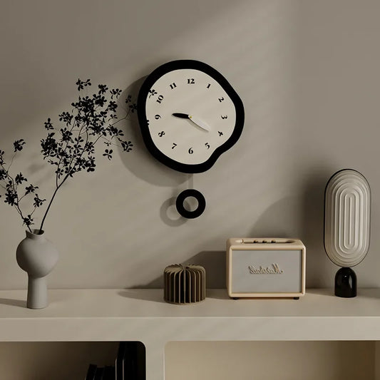 Stylish Wall Clock Modern Decorative Hanging Clock Unique Art Clock Design for Living Room Restaurant Trend room Wall Clock