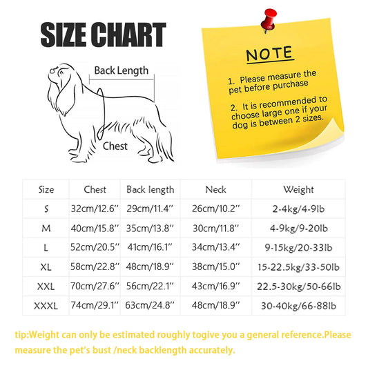 Dog Surgery Recovery Suit for Neuter Anti-Lick Abdominal Wounds Bite Protective Outfit Breathable Spay Suit for Medium Large Dog