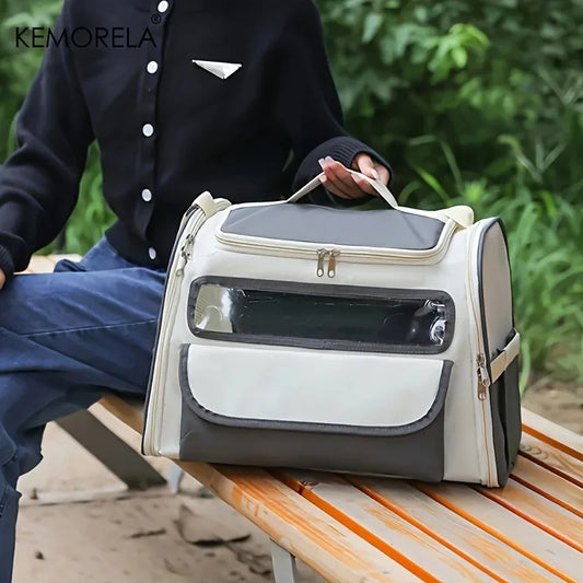 Portable Pet Backpack Breathable Many Purpose Cat Backpack Have Handle Carry Convenient Secure Air Circulation Dog Backpack