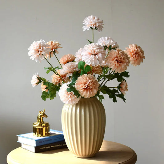 70CM Artificial Flower 3 Forks Tianzhu Peony Home Living Room Decoration Party Wedding Roadguide Ornament