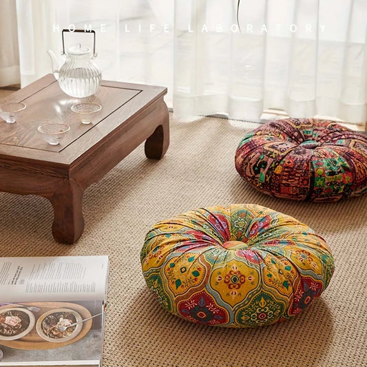 1 PC Bohemian Round futon floor cushion, household chair, sofa, chair cushion, bedroom buttocks cushion, office seat cushion