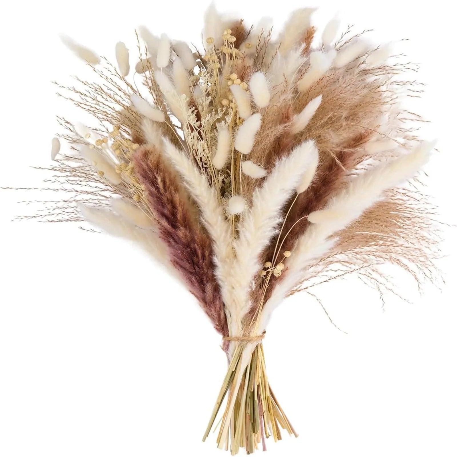 44cm Pampas Dried Flowers Bunny Rabbit Tail Grass Bouquet Boho Home Marrige Decor Fake Flower Pampa Wedding Festival Decoration
