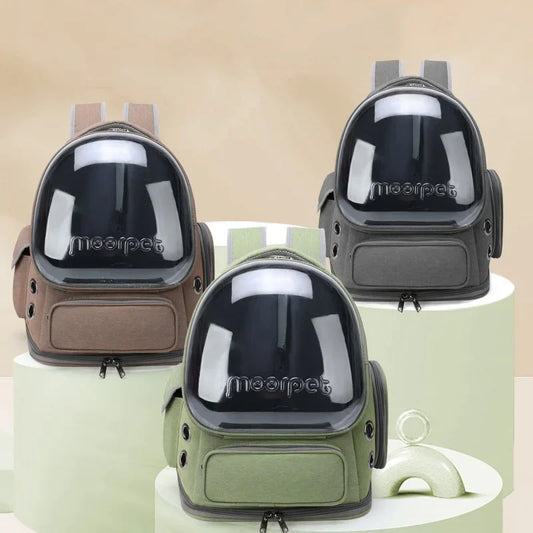 Pet Cat Carrier Bag Transparent Outdoor Travel Backpack for Cats Small Dogs Breathable Cat Basket Carrying Bag Pet Supplies