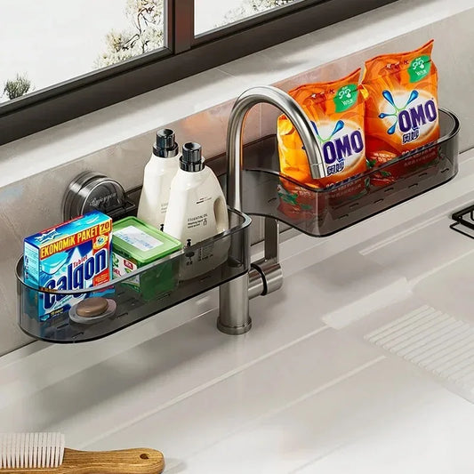 2025Toilet Rack Suction Cup Non-punching Toilet Thickened Acrylic Shelf