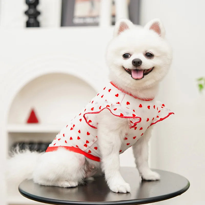 Summer Small Dogs Vest Chihuahua Pomeranian Breathable Puppy Sleveless T-Shirt For Dog Costume Cool Pet Dog Clothes Wholesale