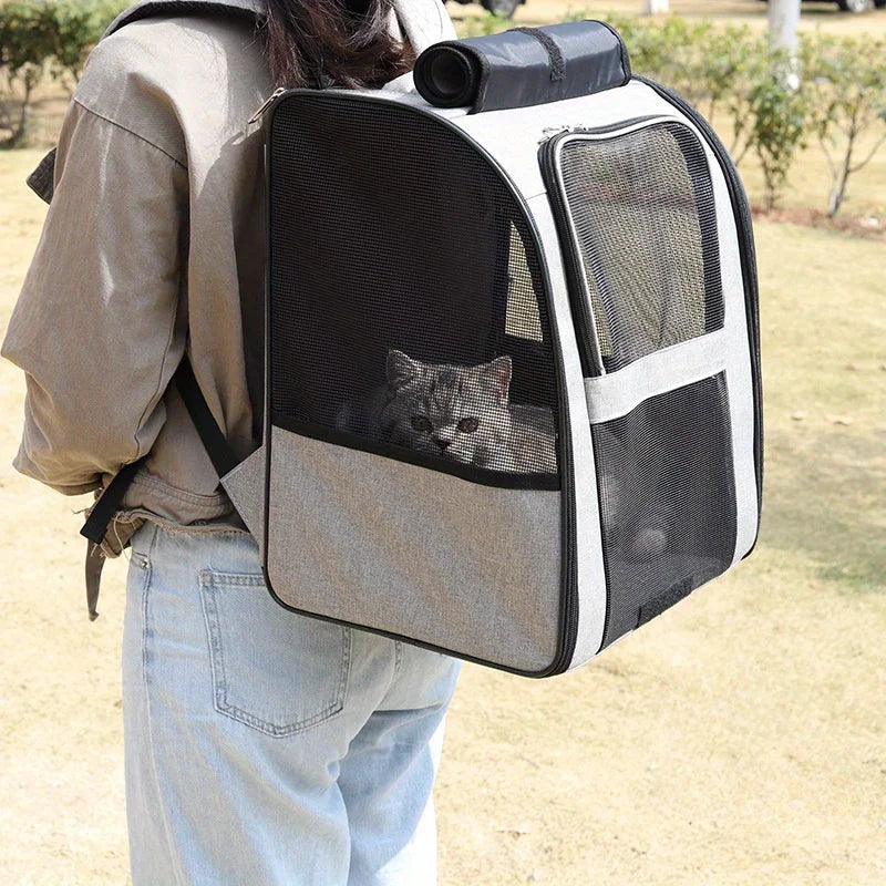 Lightweight pet backpack, breathable and spacious cat bag, pet supplies