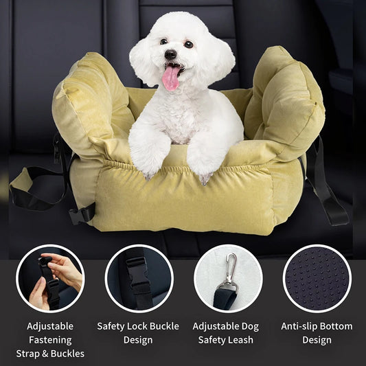 Car Seat Travel Backpack 2025 Hot Pet Carrier Bag Corduroy Cat Dog Travel Handbag Lightweight Pet Bag For Traveling