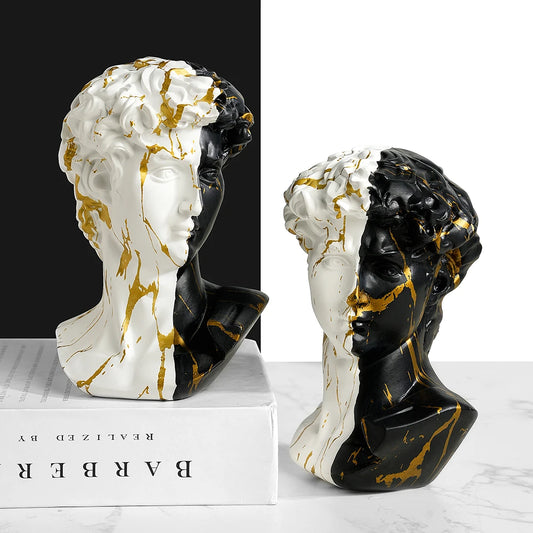 1 piece Nordic David character portrait resin sculpture sample room decor living room art figure home decor