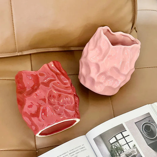 Ceramic Vases with A Highend Feel Flower Arrangements and Decorations for Living Rooms