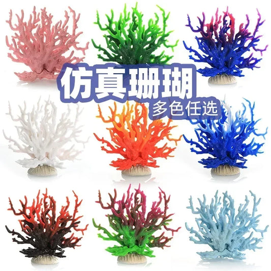 Resin Simulation Mini Coral Micro Landscape Fish Tank Starfish Decorartions Aquarium Decor Ornaments Plants Accessories