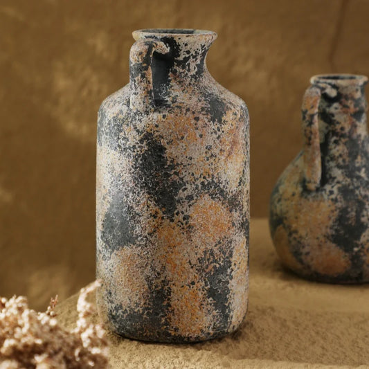 Home Decoration Ceramic Vase 25.8CM High Vintage Style Vases For Flowers Ceramics & Pottery Flower Bottle