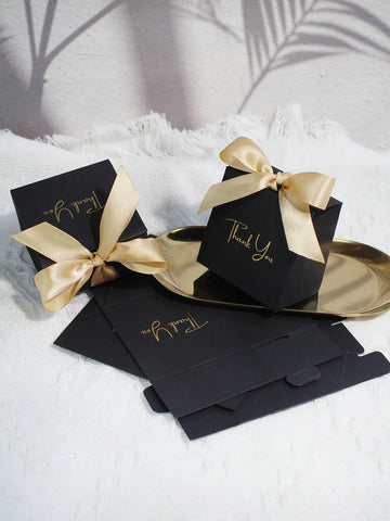 5/10pcs Small Gift Boxes, Favor Boxes Thank You Paper Gift Boxes with Ribbons Candy Box for Wedding Favors Christmas Baby Shower