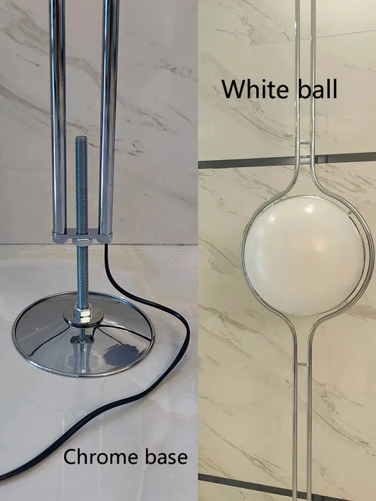 Nordic Medieval Art Standing Lamp for Living Room Floor Light Home Decor Bedroom Bedside Lamps Stand Acrylic Globe Light Fixture