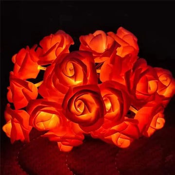 3M 20 LED Rose String Lights Battery Operated Flower Garland Fairy Lights Valentine Wedding Party Decoration Lights