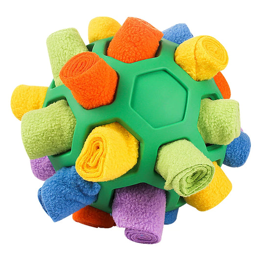 Dog Sniffing Ball Hiding Food Chewing Ball Interactive Dog Toy Bite Resistant Pet Training Tooth Cleaning Rubber Puzzle Ball