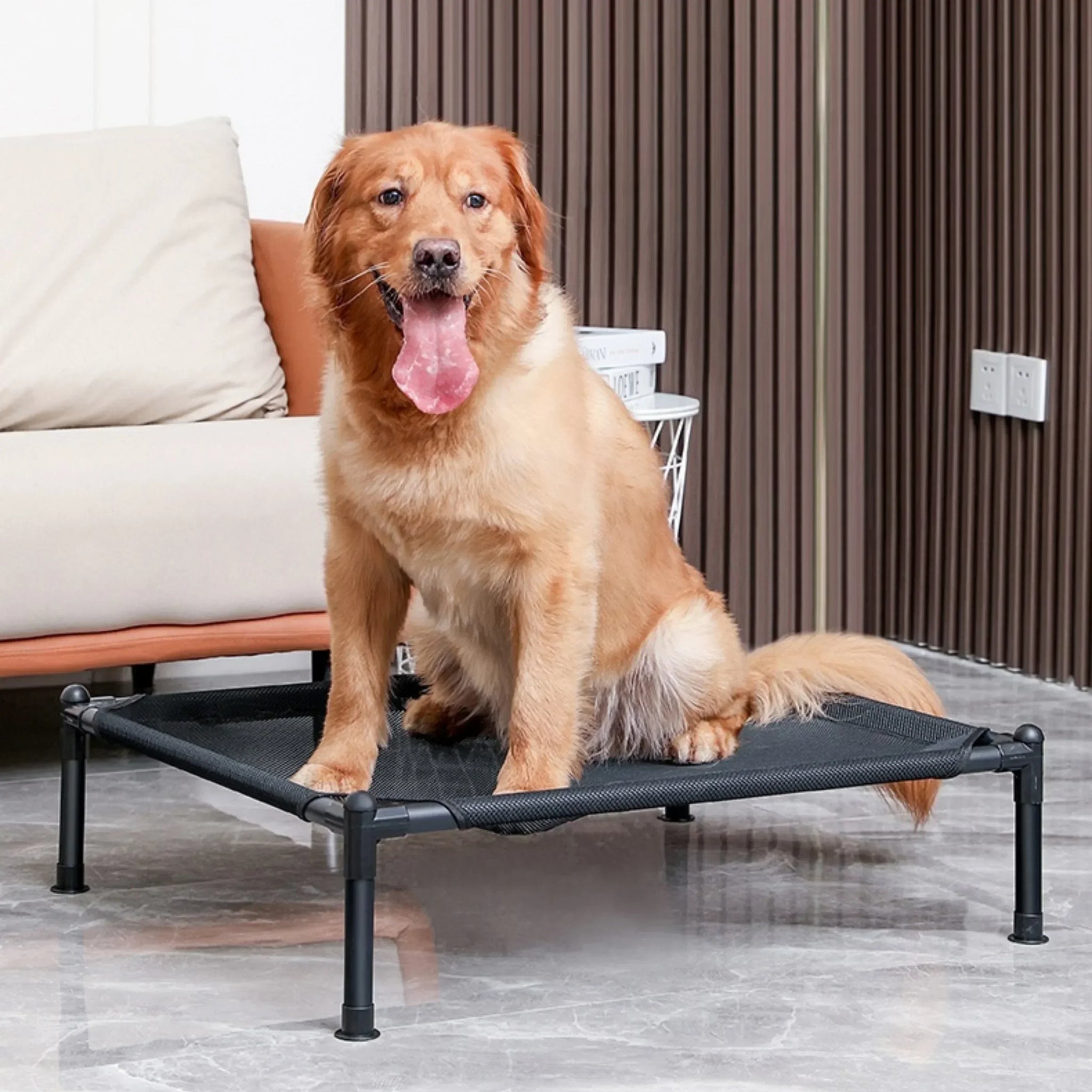 Pet Camping Bed Elevated Bed for Dogs Folding Puppy Camping Bed Cat House Portable Removable Washable Puppy Beds Dog Hammock