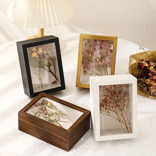 3D Wooden Photo Frame Depth 3cm for Handmade DIY Handwork/action Figure/ Plant Specimen Display Picture Frame Home Decoration