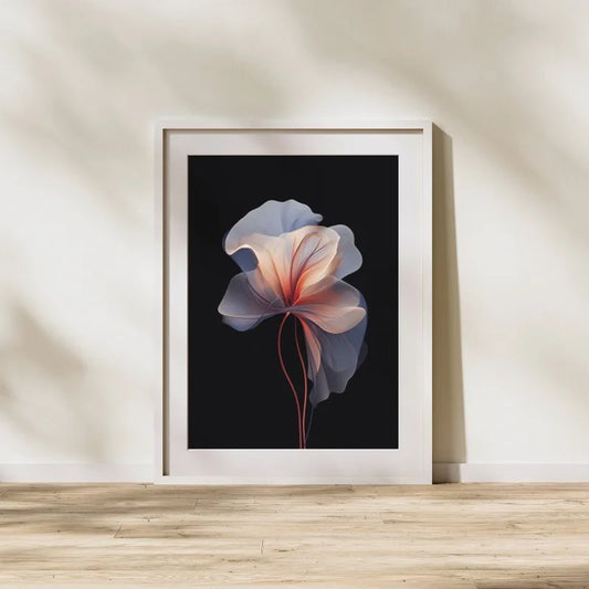 Abstract Floral Canvas Wall Art Ethereal Modern Minimalist Flower Print Nordic Style Home Decor for Living Room Bedroom Office