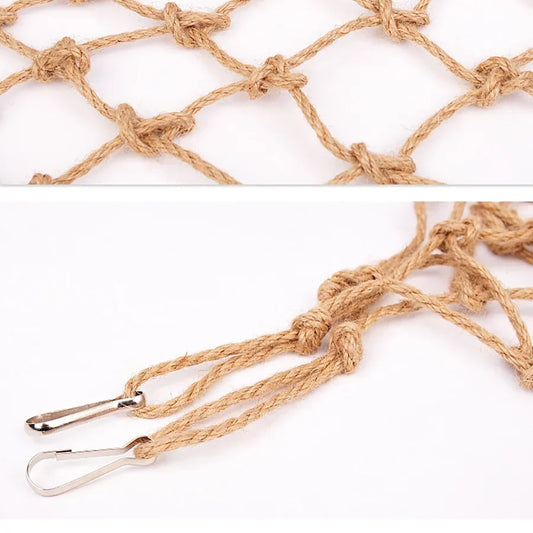 Parrot Climbing Net Swing Rope Net Bird Stand Net Hammock with Hook Bird Hanging Climb Chewing Pet Bird Toys Parrot Accessories