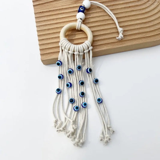 1PC Hand-woven Blue Eye Pendant Wall Decoration Turkish Devil's Eye Pendant  Hanging Decorations Crafts