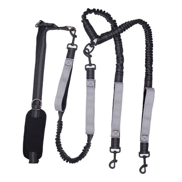 Explosion proof double head traction rope pet running belt walking dog rope reflective traction belt supplies