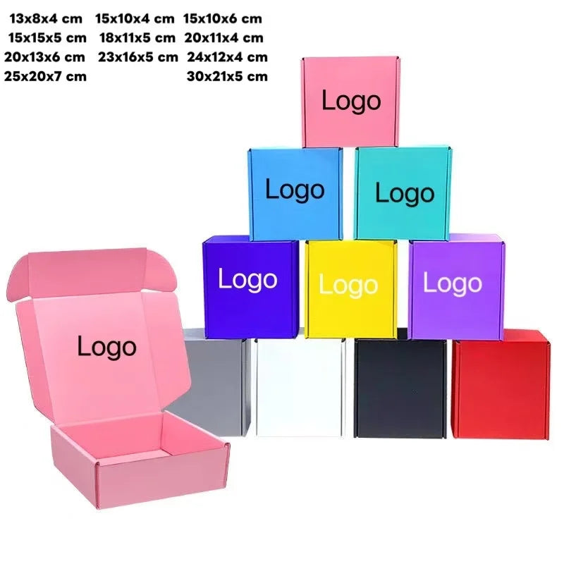 Custom Cardboard Shipping Mailing Box Packaging Luxury Corrugated Paper Gift Packaging Boxes for Cosmetics