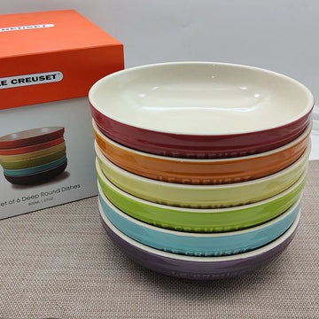 1PC High Temperature Ceramic Tableware French Gradual Change Color Color English Relief Practical Plate Deep Plate Home Kitchen