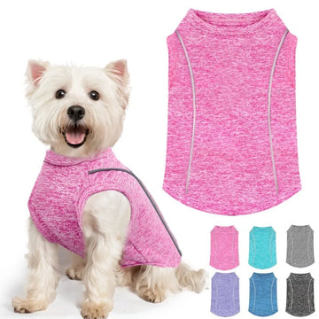 Reflective Dog Vest T Shirt for Dogs Cats Sports Style  Sunscreen Cooling Dog Clothes Chihuahua Bichon Puppy Clothing Dog Outfit