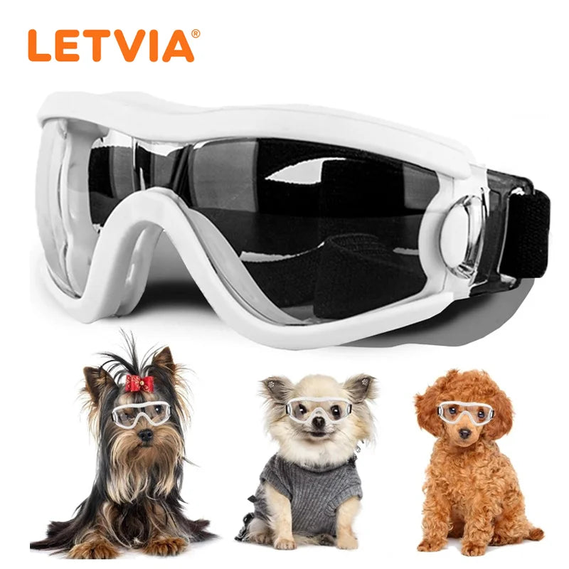 LETVIA Pet Dog Sunglasses Durable Windproof  UV-resistant Pet Goggles Pet Decoration Accessories Outdoor Dog Photography Tool