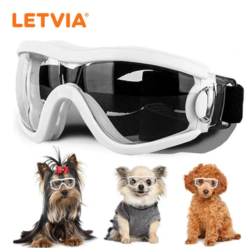 LETVIA Pet Dog Sunglasses Durable Windproof  UV-resistant Pet Goggles Pet Decoration Accessories Outdoor Dog Photography Tool