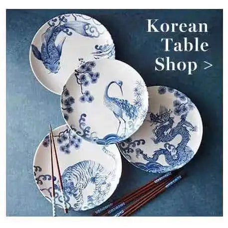 Chinese Painted Auspicious Animals Dessert Plates Vintage Blue and White Underglaze Ceramic Dinner Plate Afternoon Tea Tableware