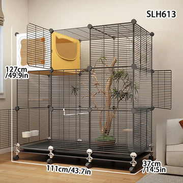 Anti-Splash Grain Bird Cage, Black Phoenix Parrot Cage, Special Myna Large-Scale Thrush, Jade Bird, Tiger Skin, Jade Bird, Large Bird Cage