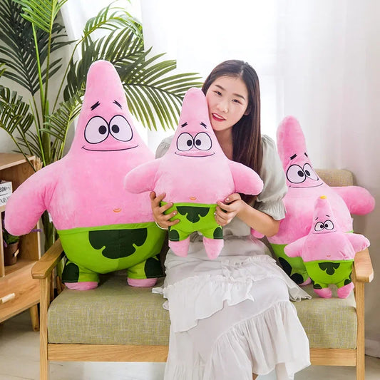 Big Size Cute SpongeBob Patrick Star Cushion Very Soft Hug Pillow Cartoon Anime Pillow Kawaii Cushion Room Decor Xmas Gifts