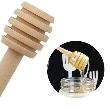 Wooden Honey Dipper Stick Honey Stirrers Small Honey Spoon Sticks Long Handle Honey Spoon Wedding Party Favors for Honey