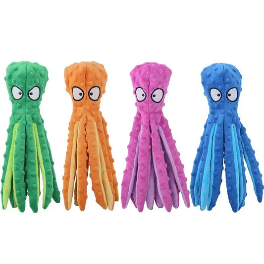Pet Plush Toys Cute Animal Rope Dog Toy Plush Puppy Chew Pet Squeak Toy Bite Resistant Pet Interactive Supplies