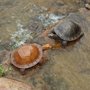 Turtle Statues Garden Yard Decor Realistic Tortoise Large Animal Sculptures Patio Lawn Pool Pond Aquarium Art Outdoor Figurines