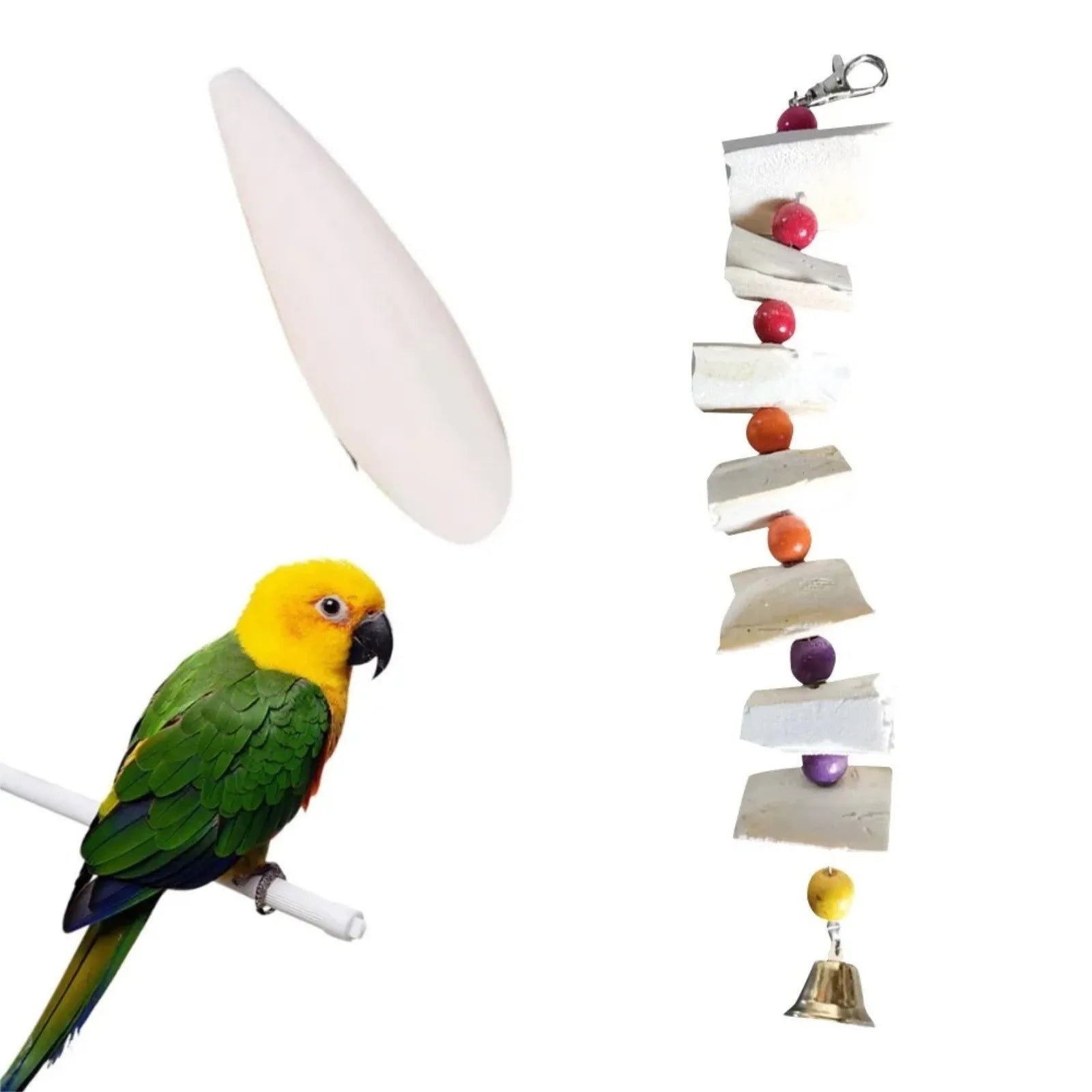 10Pcs Bird Cuttle Bone Pet Grinding Cuttlefish Bone Natural Cuddle Bone Parrot Chew Toy Chewing Cuttlefish Bone Bird Cuttlebone