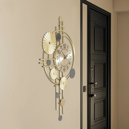 Wall Clock Modern Decorative Art Clock Silent Wall Clock Iron Wall Decoration Clock