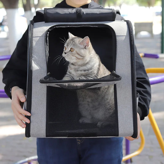 Lightweight pet backpack, breathable and spacious cat bag, pet supplies